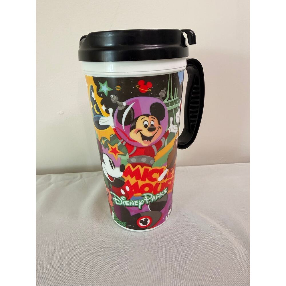 Disney Parks Mickey Mouse Clubhouse Whirley Travel Mug Cup w/ Lid Handle